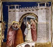 GIOTTO di Bondone, Meeting at the Golden Gate